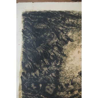 織田一磨 風景 リトグラフ額装　Z389 