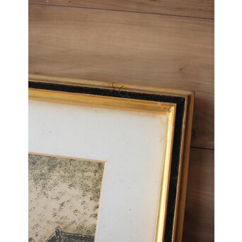 織田一磨 風景 リトグラフ額装　Z389 