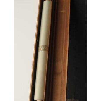 尾竹国観 瀑布図 絹本軸装 掛軸　Z391 