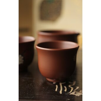 森下宗則 常滑焼 茶器一式　P387 