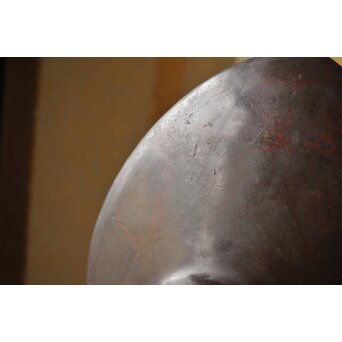 蛙の斑柴銅 薄端/花器　M350 