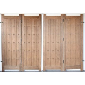 観音開 門扉一対　W088