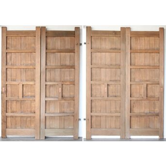 観音開 門扉一対　W088 AB　ウラ