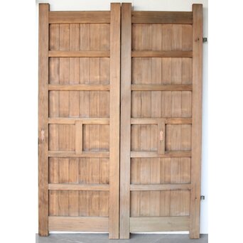 観音開 門扉一対　W088 A　ウラ