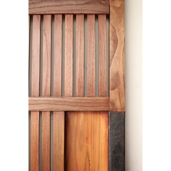 細身格子蔵戸　W090 