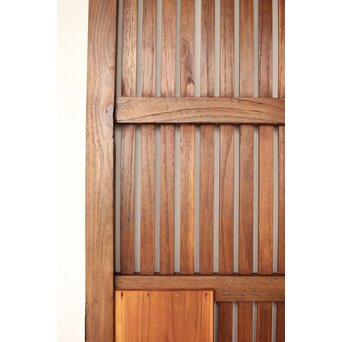 細身格子蔵戸　W090 