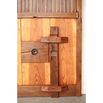 細身格子蔵戸　W090 