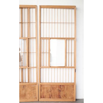 屋久杉 猫間障子戸 4枚1組　F246Y 