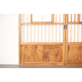 屋久杉 猫間障子戸 4枚1組　F246Y 