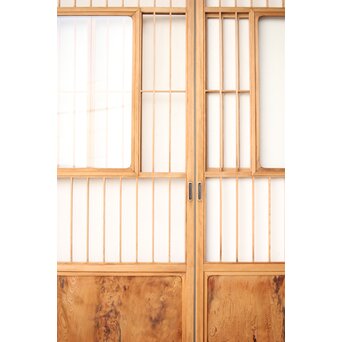 屋久杉 猫間障子戸 4枚1組　F246Y 
