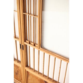 屋久杉 猫間障子戸 4枚1組　F246Y 