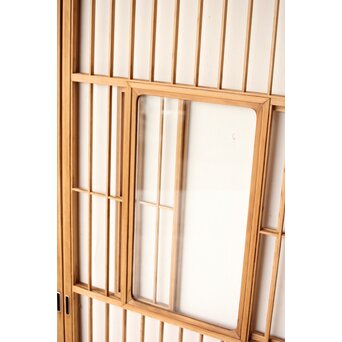 屋久杉 猫間障子戸 4枚1組　F246Y 