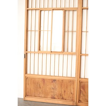 屋久杉 猫間障子戸 4枚1組　F246Y 