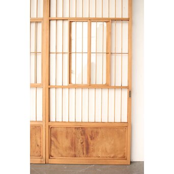 屋久杉 猫間障子戸 4枚1組　F246Y 