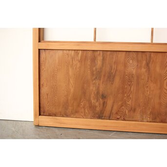 屋久杉 雪見障子戸 4枚1組　F247 美杢の腰板　屋久杉と思われます