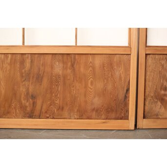 屋久杉 雪見障子戸 4枚1組　F247 