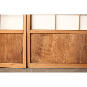 屋久杉 雪見障子戸 4枚1組　F247 