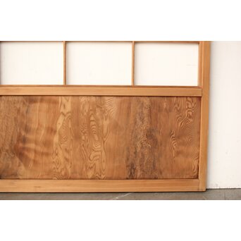 屋久杉 雪見障子戸 4枚1組　F247 美杢の腰板　屋久杉と思われます