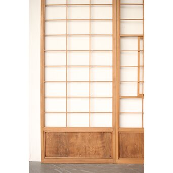 屋久杉 雪見障子戸 4枚1組　F247 