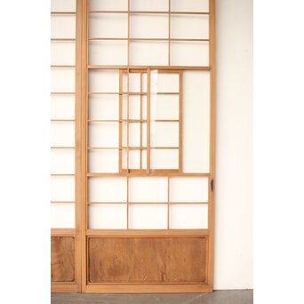 屋久杉 雪見障子戸 4枚1組　F247 