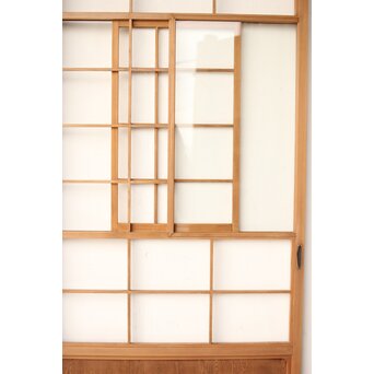 屋久杉 雪見障子戸 4枚1組　F247 