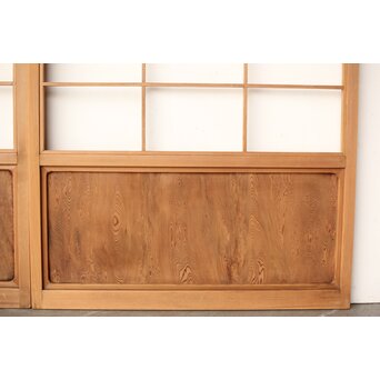 屋久杉 雪見障子戸 4枚1組　F247 