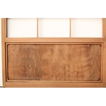 屋久杉 雪見障子戸 4枚1組　F247 