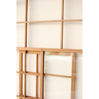 屋久杉 雪見障子戸 4枚1組　F247 引き戸をスライドして　雪を愛でます