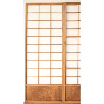 屋久杉 雪見障子戸 4枚1組　F247 