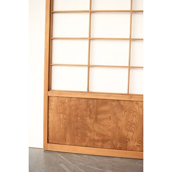 屋久杉 雪見障子戸 4枚1組　F247 