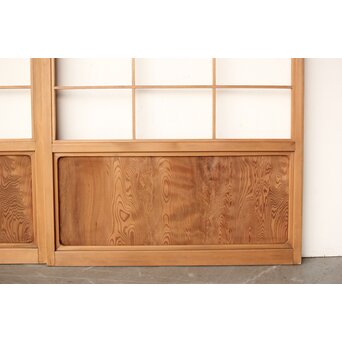 屋久杉 雪見障子戸 4枚1組　F247 