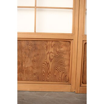 屋久杉 雪見障子戸 4枚1組　F247 