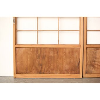 屋久杉 雪見障子戸 4枚1組　F247 