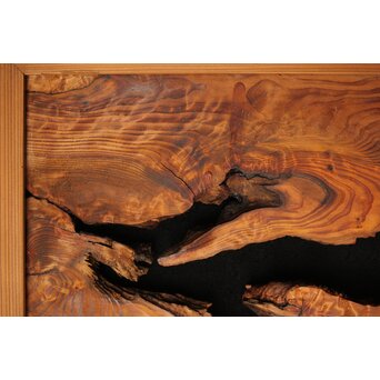 松天然木 自然木欄間　R0276 オイルのようなのはヤニだと思います