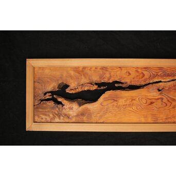 松天然木 自然木欄間　R0276 朽ちを意匠に