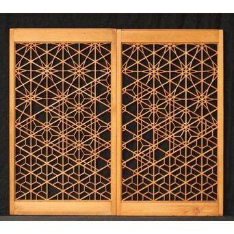 多種組子書院戸 2枚1組　R0280