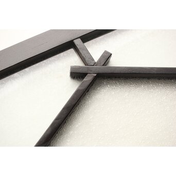 レトロガラス欄間　R0281 黒目で厚めの塗装