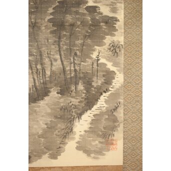 児玉果亭【山水春夏秋冬】四幅対 掛軸　Z395 