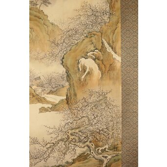 児玉果亭【山水春夏秋冬】四幅対 掛軸　Z395 