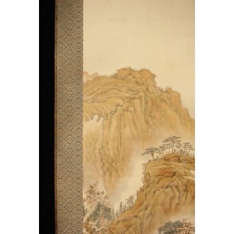 児玉果亭【山水春夏秋冬】四幅対 掛軸　Z395 