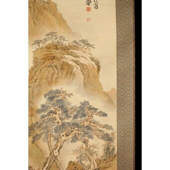 児玉果亭【山水春夏秋冬】四幅対 掛軸　Z395 