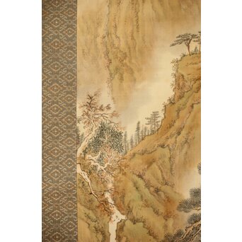 児玉果亭【山水春夏秋冬】四幅対 掛軸　Z395 