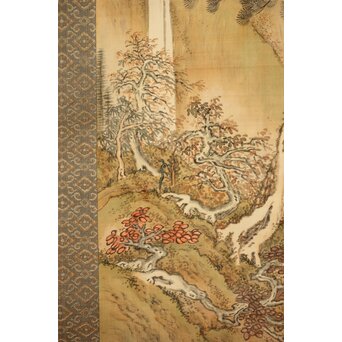 児玉果亭【山水春夏秋冬】四幅対 掛軸　Z395 