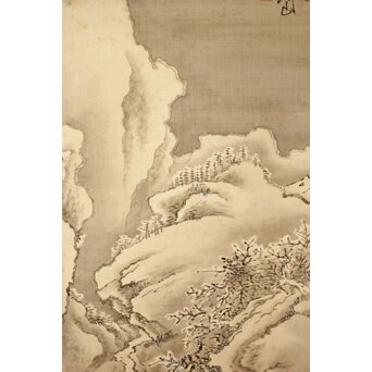 児玉果亭【山水春夏秋冬】四幅対 掛軸　Z395 