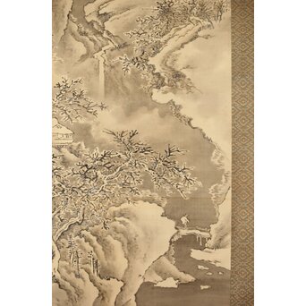 児玉果亭【山水春夏秋冬】四幅対 掛軸　Z395 