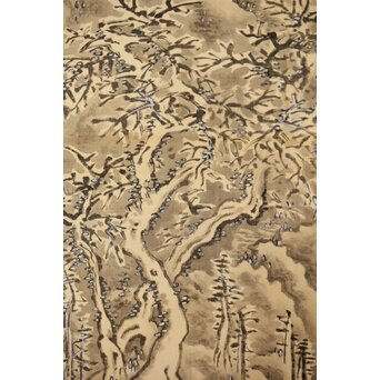 児玉果亭【山水春夏秋冬】四幅対 掛軸　Z395 