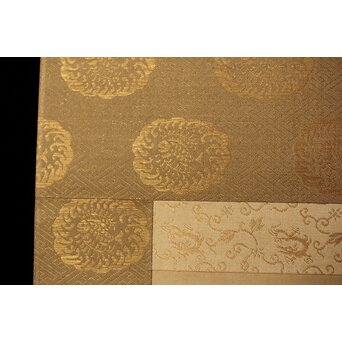 河内雅渓【鶴亀日出】三幅対掛軸　Z396 