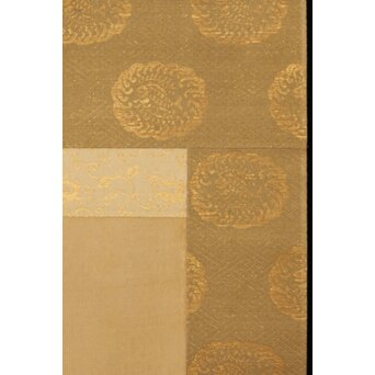 河内雅渓【鶴亀日出】三幅対掛軸　Z396 