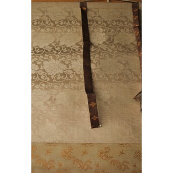 荻生天泉【清宵】紙本掛軸 共箱　Z397 