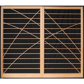 幾何学桟 中型障子戸 8枚1組　F249 CD　表